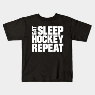 Eat Sleep Hockey Repeat Kids T-Shirt